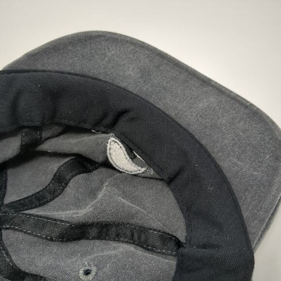 Pepsi Logo Slideback Baseball Cap Gray One Size Adjustable Embroidered 6 Panel - Picture 8 of 9